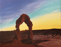 Delicate Arch painted by Molly Nixon